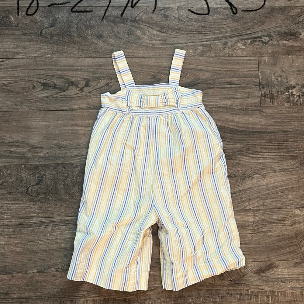 Janie and Jack Pastel Striped Romper